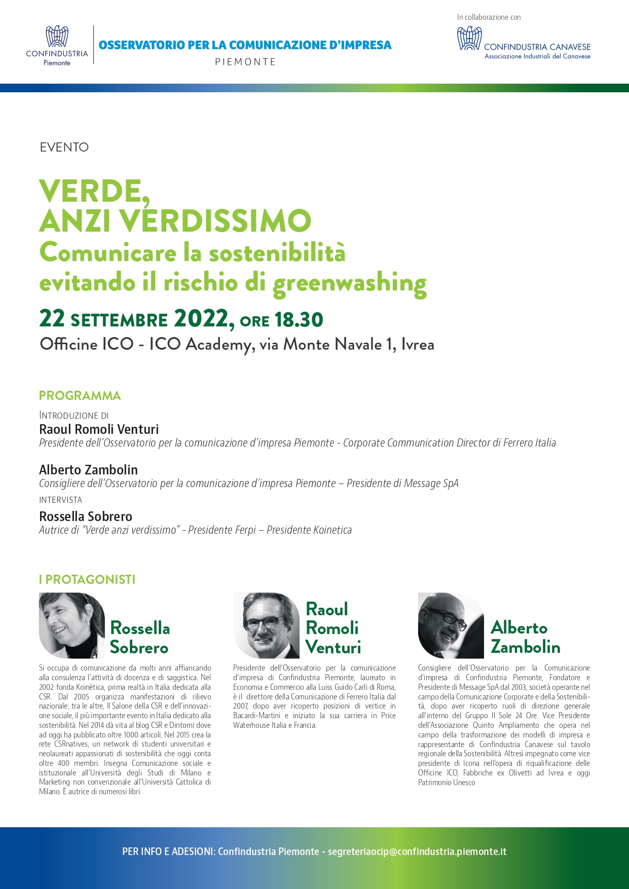 [EVENTO] - VERDE, ANZI VERDISSIMO | Comunicare la sostenibilità evitando il rischio di greenwashing 